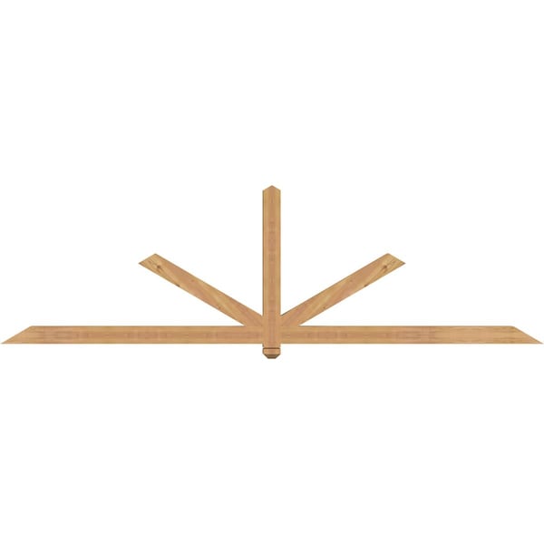 Ekena Millwork Kennewick Timber Gable Bracket, Western Red Cedar, 108"W x 31 1/2"H x 3 1/2"D x 3 1/2"F, 7/12 Pitch GBW108X31X0404KEN00SWR - main